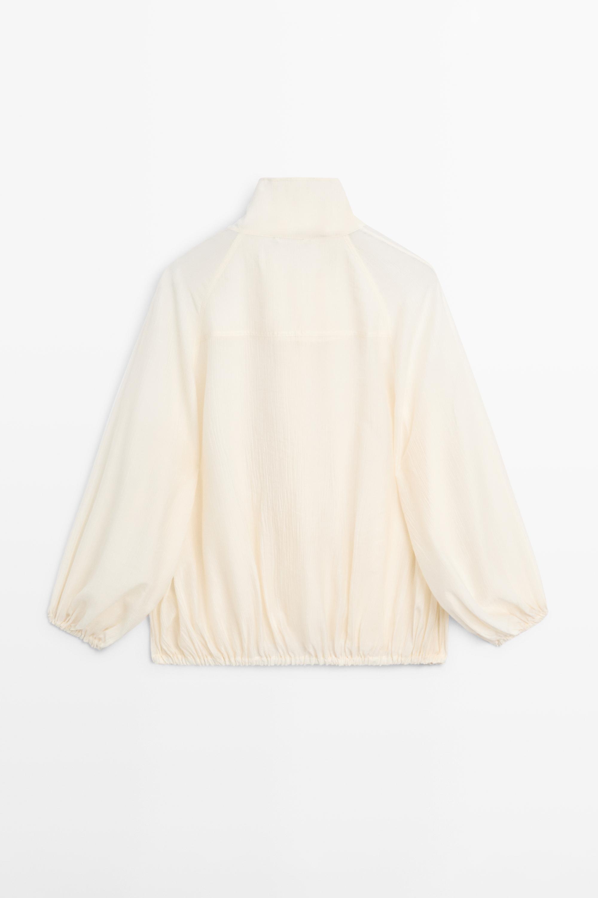 Transparent bomber jacket